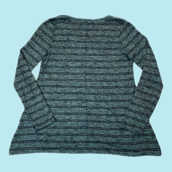 Stripes - Forest Green and Black Striped Long Sleeve Shirt - Picture 7 of 7